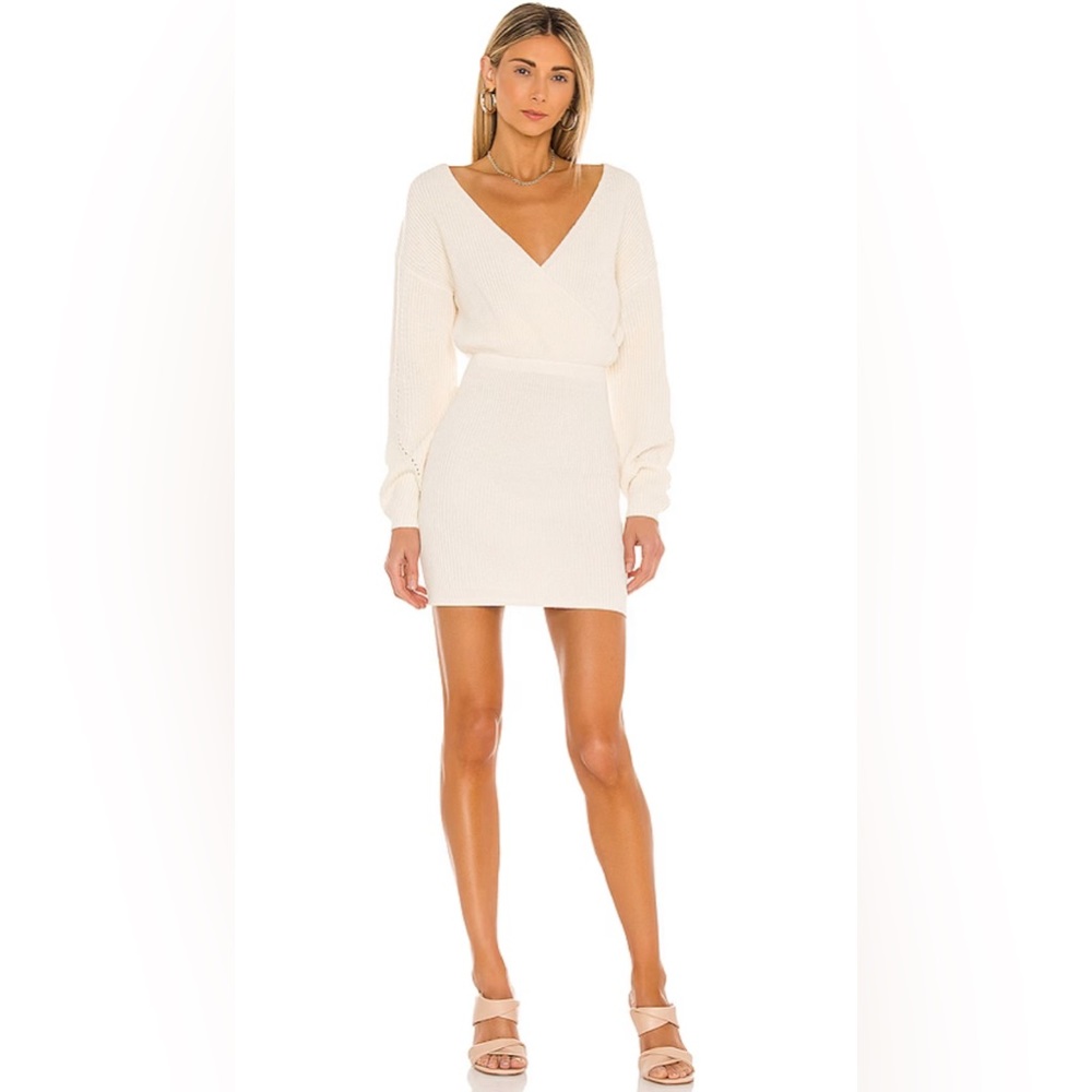Mia Surplice Mini Dress in Ivory
Tularosa size S